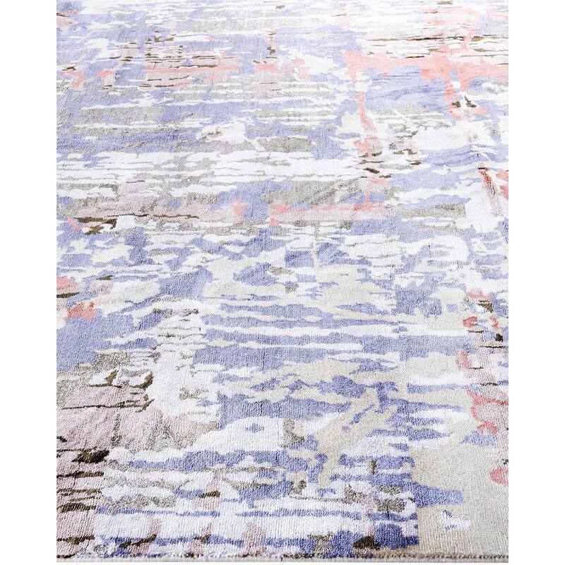 Ikat One-of-a-Kind Hand-Knotted Area Rug, Brown - 8' 2" x 10' 3"