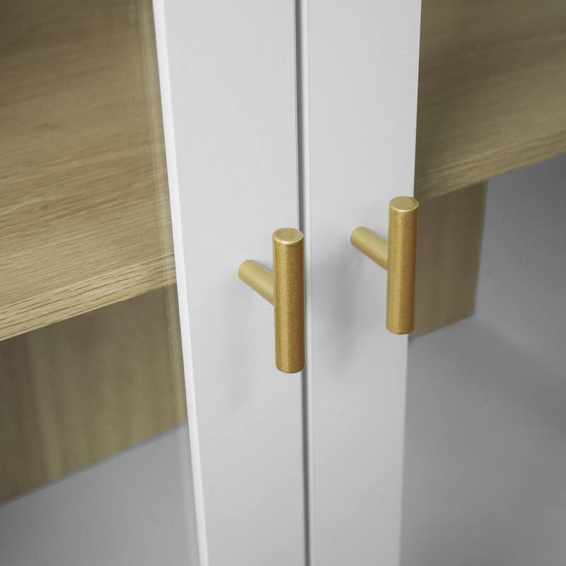 Storage Cabinet with Acrylic Door for Living Room, Dining Room, Study
