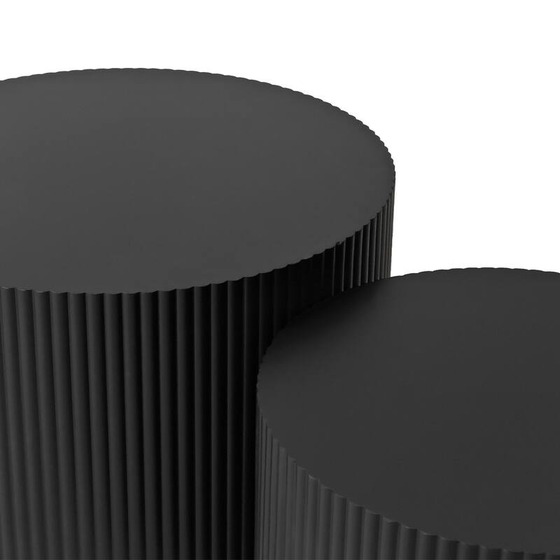 Wave Stripe Nesting Coffee Table Set for Living Room,Bedroom