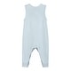 preview thumbnail 2 of 2, Light Blue Santa Knit Romper - 18-24M