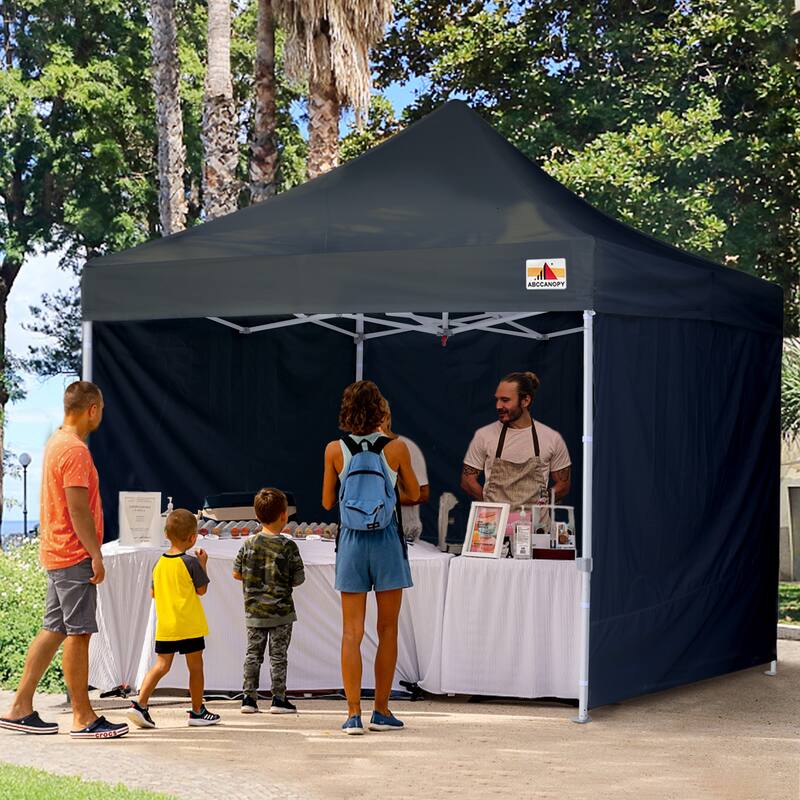 ABCCANOPY Commercial Instant Shade Metal Pop-Up Canopy - 10ftx10ft - Black