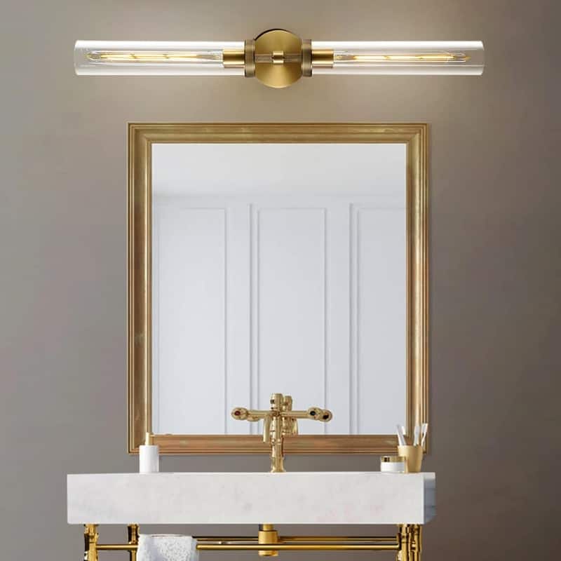 KAYLA Modern Glass Wall Sconces, Indoor Wall Lighting Wall Light Fixtures, Vanity Light with Glass Shade(2-Sets)