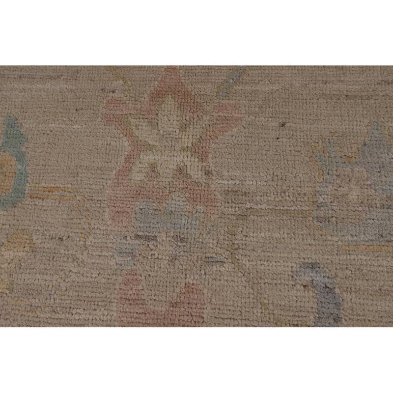 Earth Tone Oushak Turkish Large Rug Handmade Wool Carpet - 10'0"x 13'6"