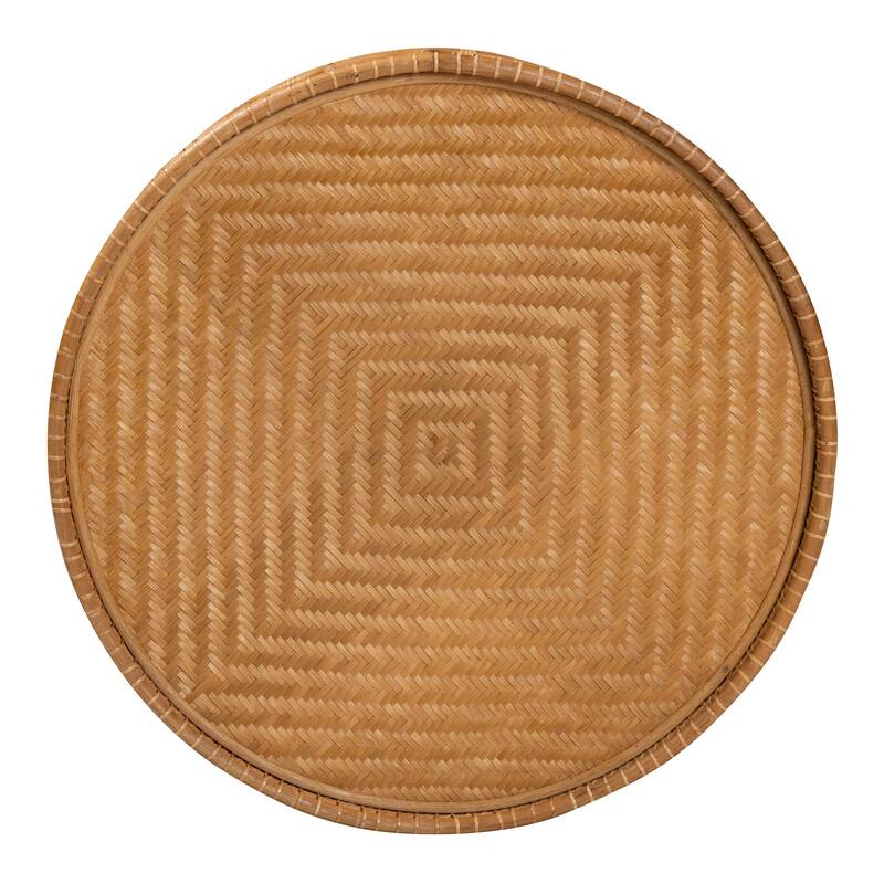 Phoenix Modern Bohemian Light Honey Rattan Coffee Table