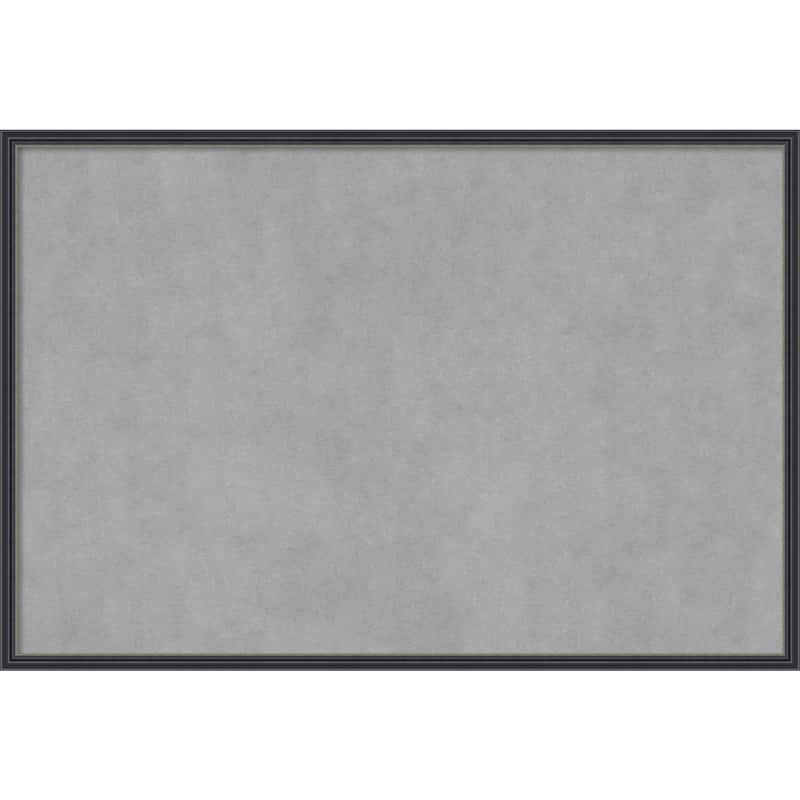 Amanti Art Stylish Black Narrow Framed Magnetic Board