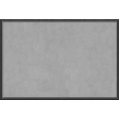 Amanti Art Stylish Black Narrow Framed Magnetic Board