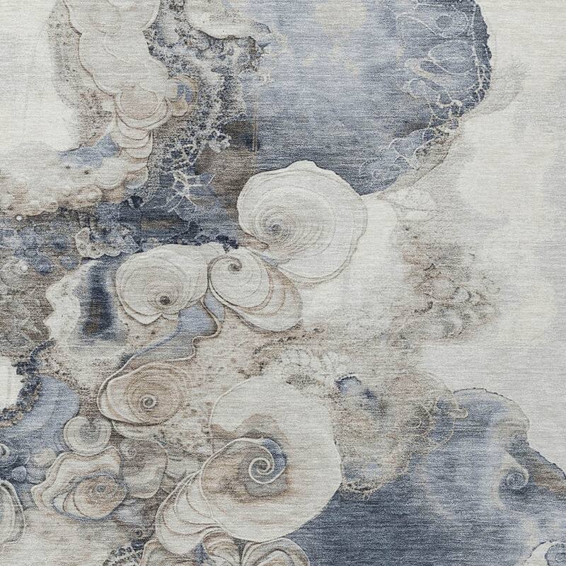 HomeRoots Abstract Transitional Rectangle Outdoor Rug