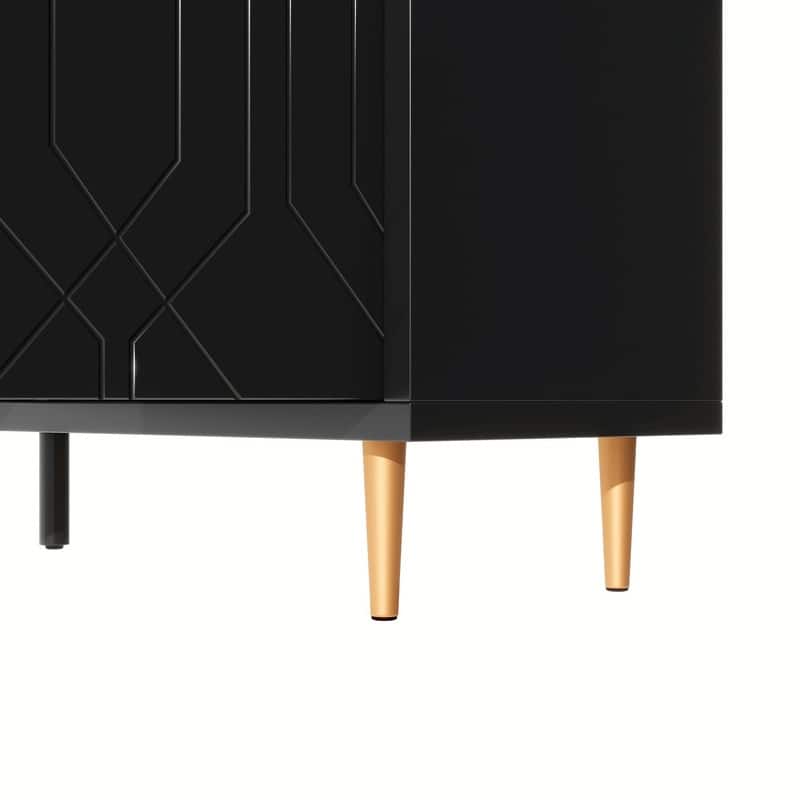 70 inch Width Console Table with Adjustable Shelves