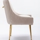 SEYNAR Modern Glam Boucle Pleated Velvet Dining Chair or Vanity Chair ...