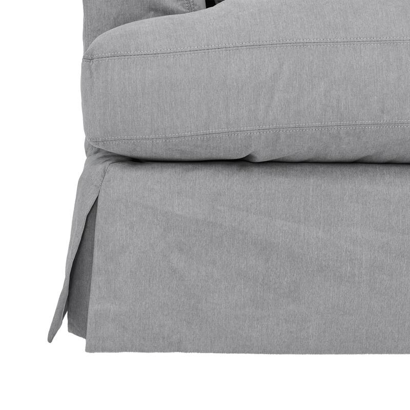 Ciara 93" Modern Upholstered Slipcovered Cloud Sofa Couch