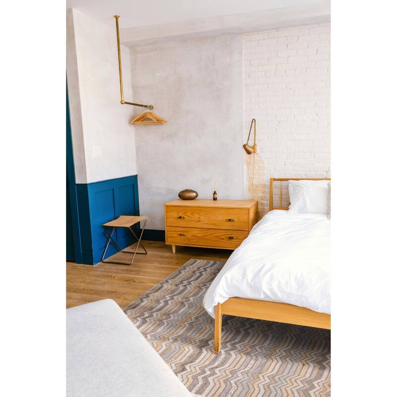 ECARPETGALLERY Hand-knotted Tangier Taupe Silk, Wool Rug - 9'2 x 11'9