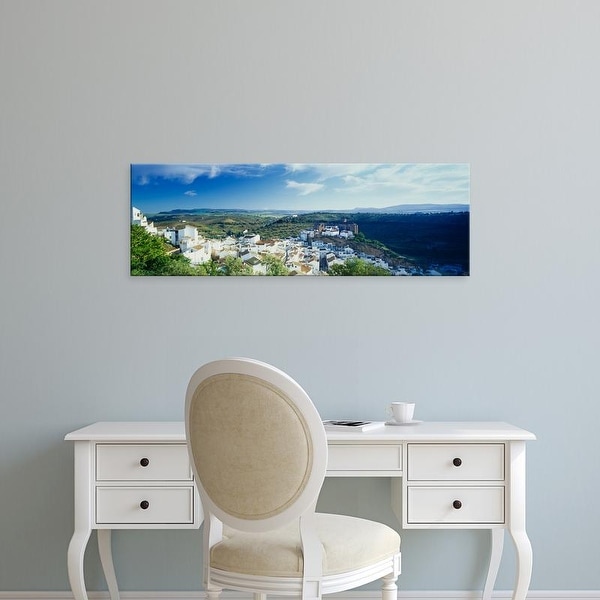 Easy Art Prints Panoramic Image 'High angle view of buildings in a town, Pueblo Blanco, Andalusia, Spain' Canvas Art