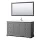 Option Dark Gray / Giotto Quartz Top / Polished Chrome