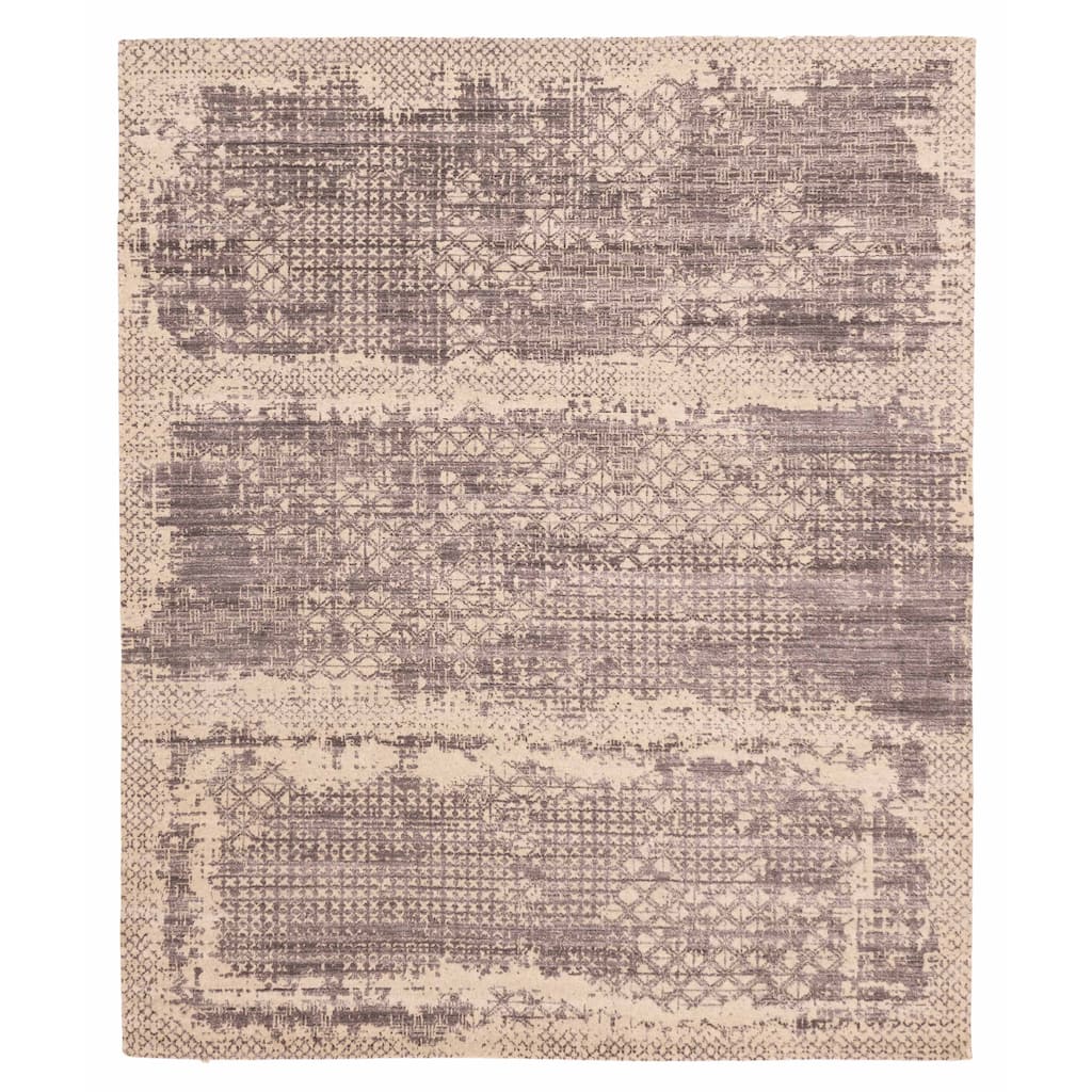 ECARPETGALLERY Hand Loomed Elysian Dark Grey Rug - 8'0 x 9'9