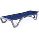 Kozyard Alan Full Flat Aluminum and Polypropylene Resin Legs Patio Reclining Adjustable Chaise Lounge