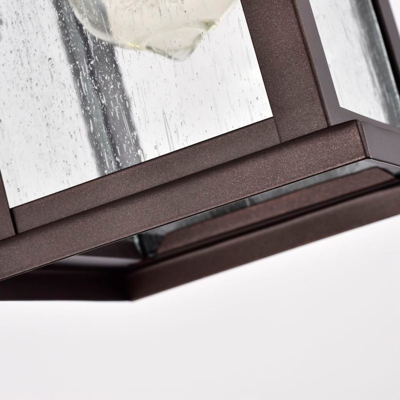 1 Light Transitional Square 12 Inch Outdoor Wall Lantern
