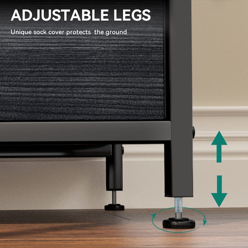 Modern Wide Dresser Storage Tower with 8 Drawers