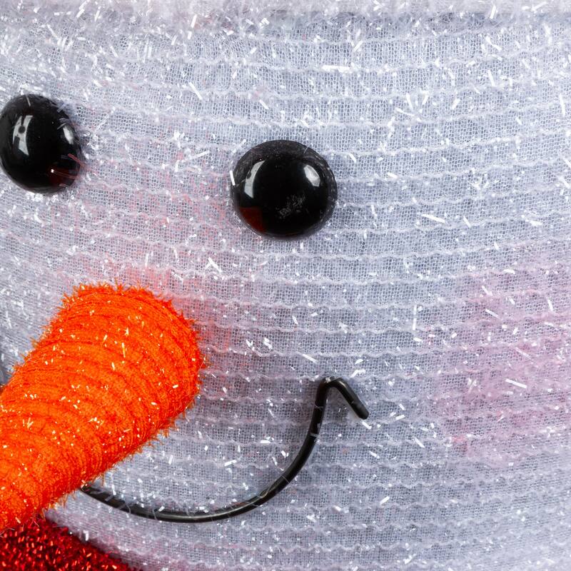 Festive 72 Inch Battery Operated Lighted Collapsible Snowman