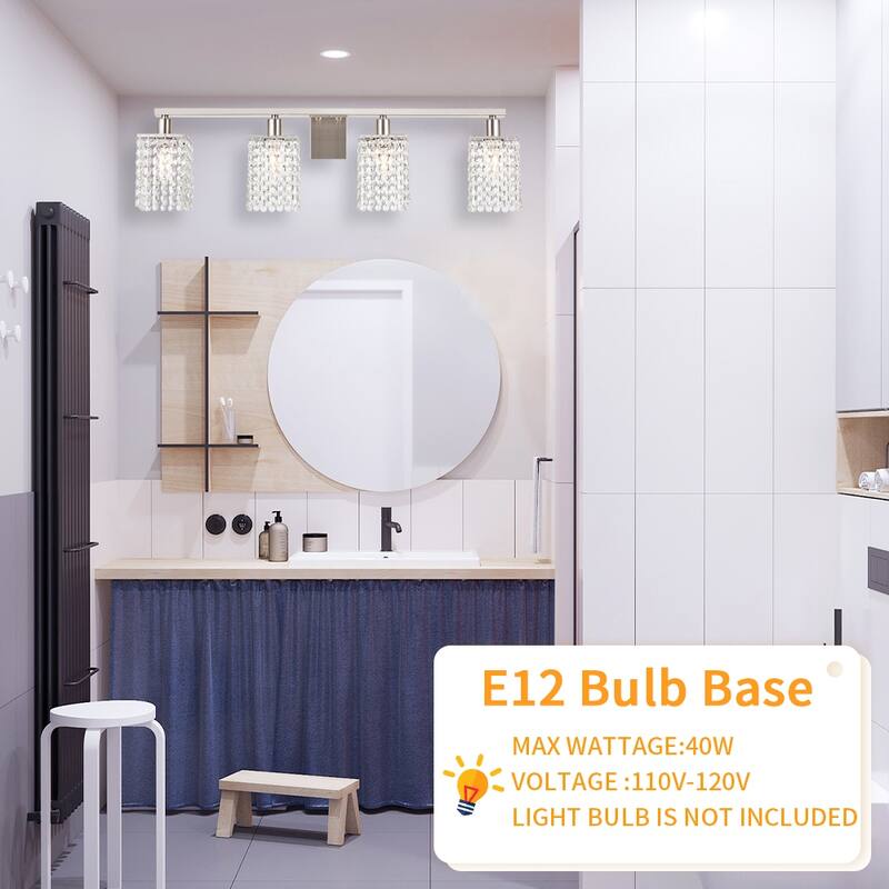 Modern Bathroom Lights with Crystal Shape