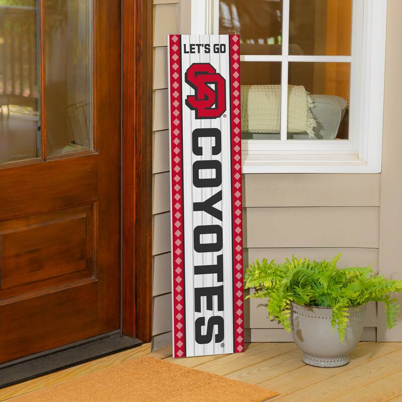 47" Double Sided Seasonal Porch Leaner, University of South Dakota - 47" x 11.25"