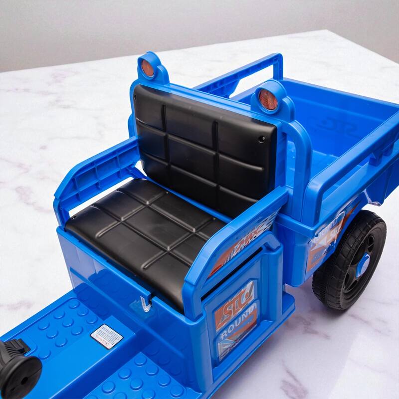 12V Kids Electric 3-Wheel Cargo Truck with Storage, LED Lights, Music, Anti-Slip Wheels, Wide Seat & Stable Trike Design