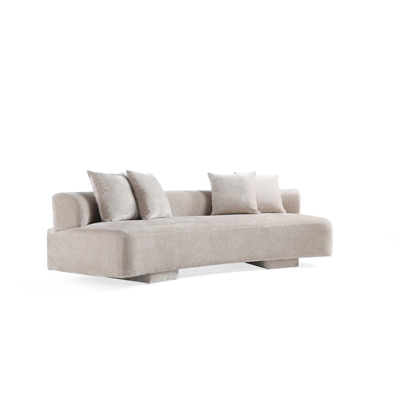 Manhattan Comfort 2 Piece Modern Verandah Chenille 112 Inch Sofa Set
