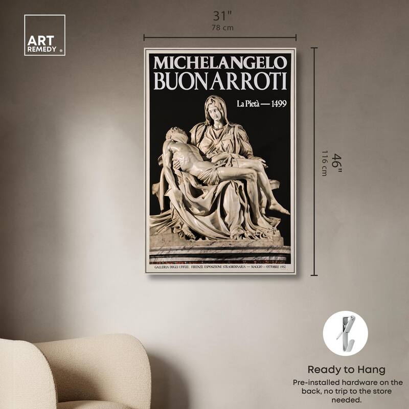 Marble Lamentation Canvas by Art Remedy