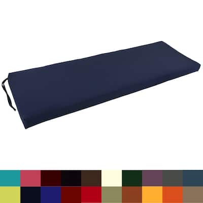 Twill Indoor Bench Cushion (48-, 51-, or 54-inches wide)