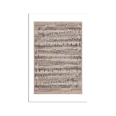 Modern Art - Sheet Music Ode to Joy Fine Art by 5by5collective - Multi