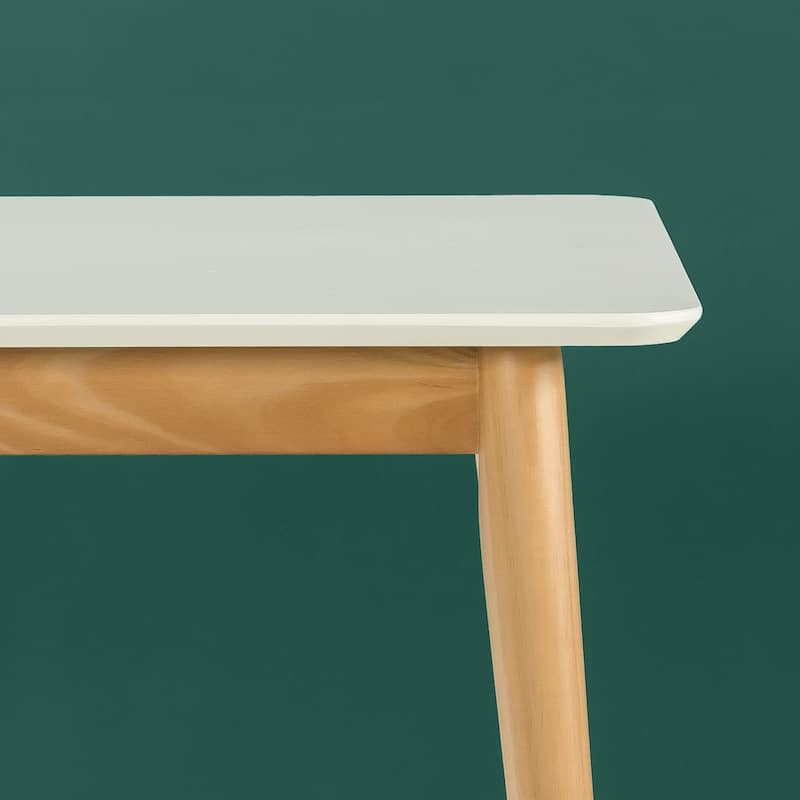 Priage by ZINUS 47" White Wood Dining Table
