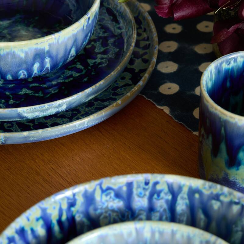 LEMIEUX ET CIE Hanami 4-Piece Stoneware Dinner Plate Set