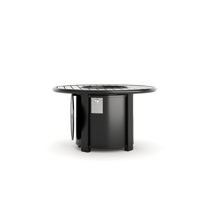 Slat Top 44" Round Fire Table