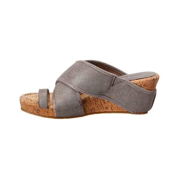 donald pliner gala suede wedge sandal