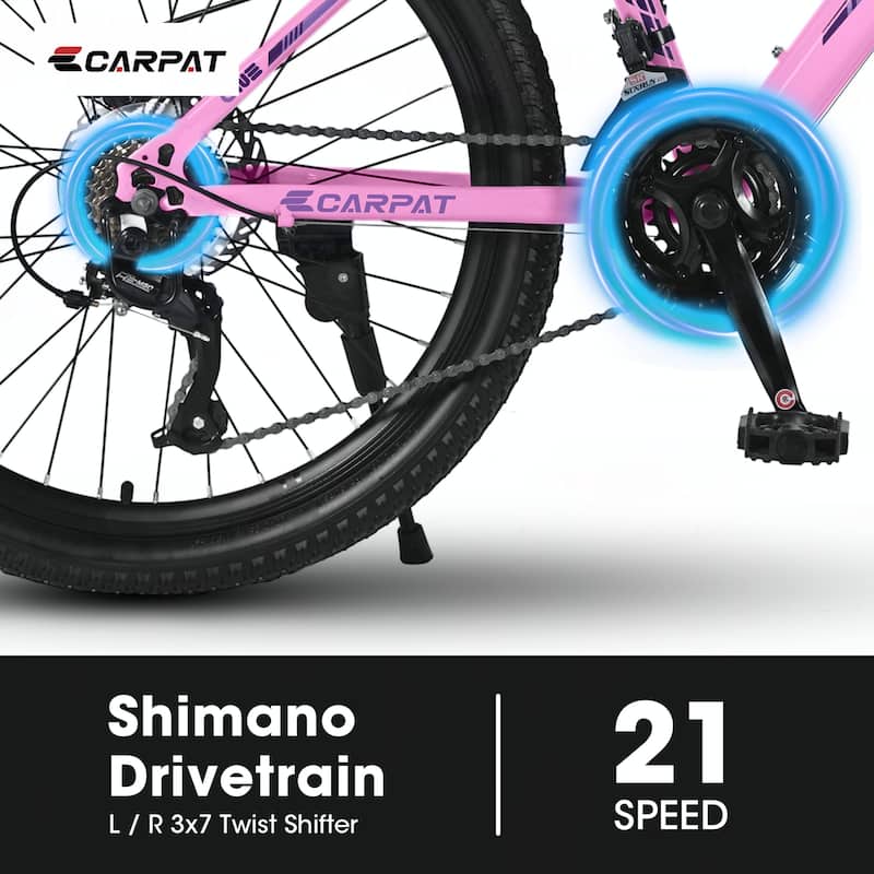 26 inch Mountain Bike, Shimano 21 Speeds with Dual Disc Brakes