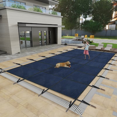 20x40ft Swimming Pool Cover,Triple Stitched High Strength Mesh