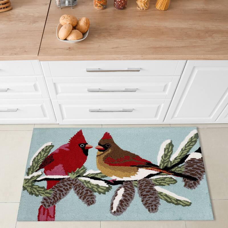 Liora Manne Frontporch Cardinals Indoor/Outdoor Mat