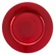 preview thumbnail 25 of 37, Charger Plates With Classic Design (Set of 4) Red - 4 Piece