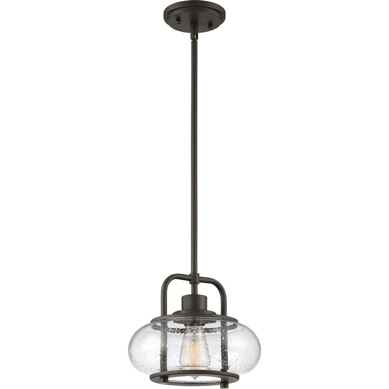 Quoizel Trilogy 10" Pendant Light in Old Bronze