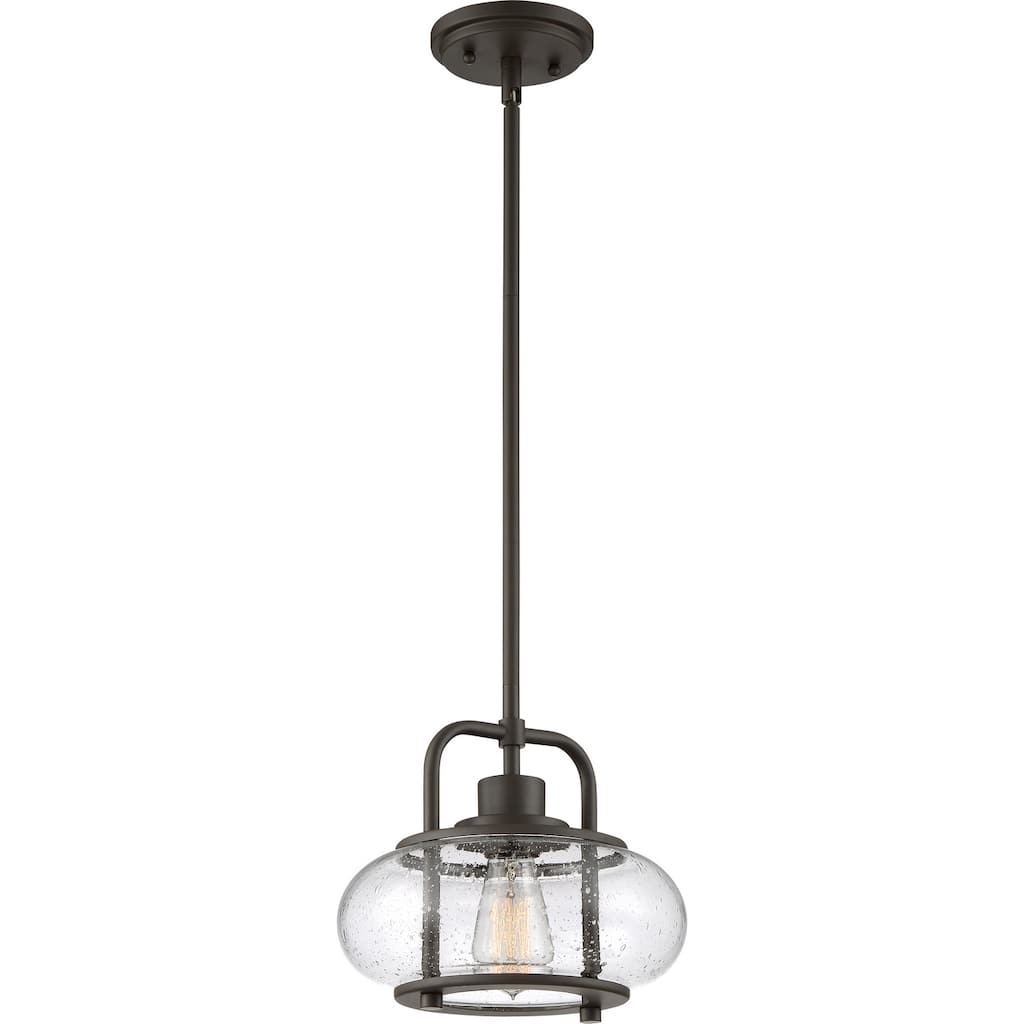 Quoizel Trilogy 10" Pendant Light in Old Bronze