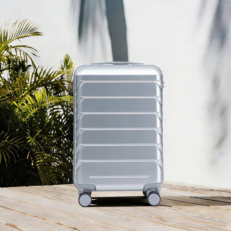 20 Inch ABS Hard Shell Travel Checked Luggage, Scratch Resistant Surface Four Multi-Directional Wheels, With Combination Lock