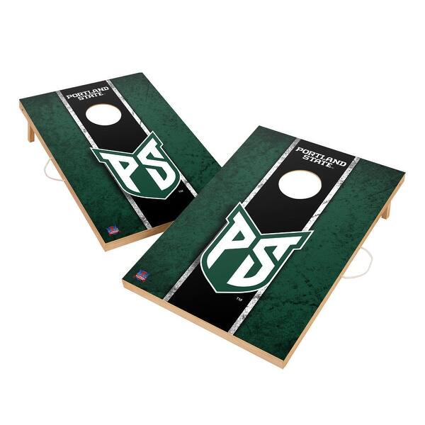 slide 2 of 5, Vintage Portland State University Vikings Regulation 2x4 Cornhole Set