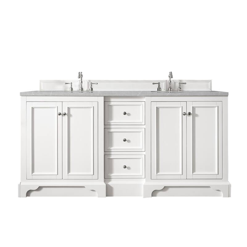 James Martin Vanities De Soto 72" Double Vanity, Bright White