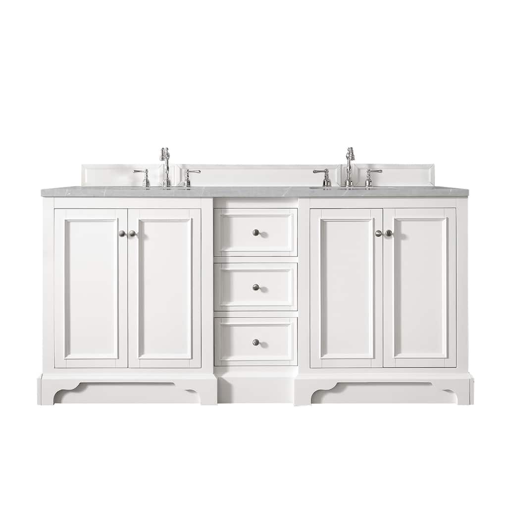 James Martin Vanities De Soto 72" Double Vanity, Bright White
