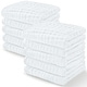 preview thumbnail 36 of 134, Baby Washcloths Muslin Cotton, Large 10"x10" by Comfy Cubs Pack of 10 - White