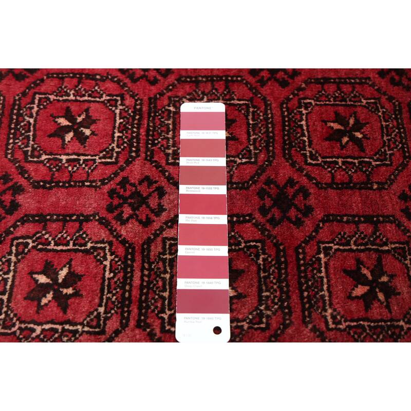 ECARPETGALLERY Hand-knotted Baluch Red Wool Rug - 2'10 x 6'1