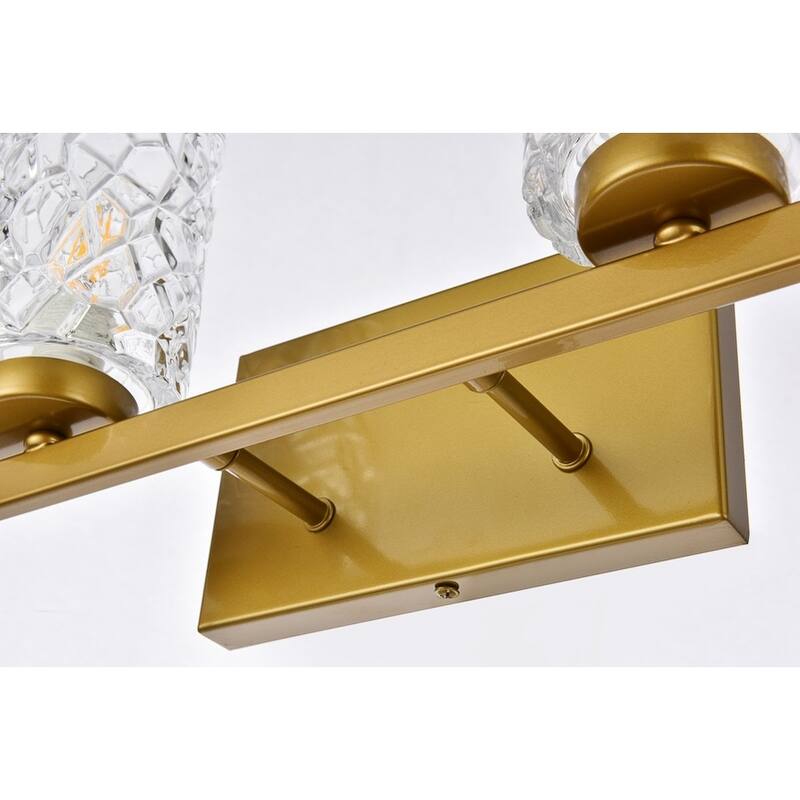 Cara 4 Light Bath Sconce with Clear Shade