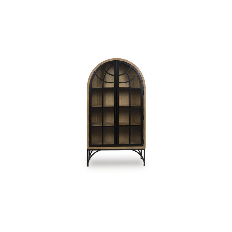 Signature Design by Ashley Gwenwich Brown/Black Accent Cabinet - 40" W x 16" D x 74" H