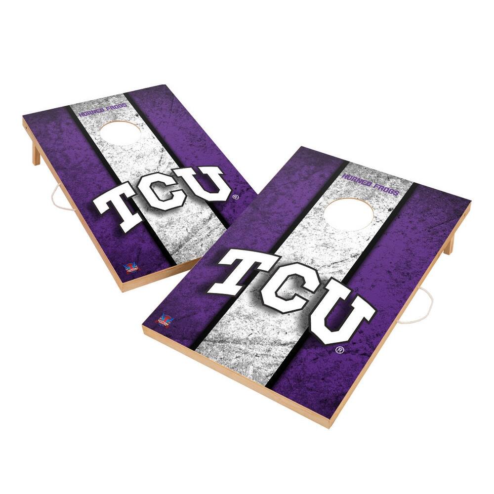 Vintage Texas Christian University Horned Frogs TCU Regulation 2x4 Cornhole Set