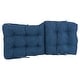 preview thumbnail 37 of 39, Multi-section Tufted Indoor Microsuede Seat/Back Chair Cushion (Multiple Sizes)