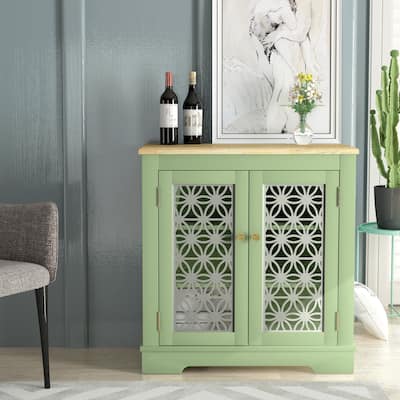 30 in. Storage Sideboard Wine Cabinet